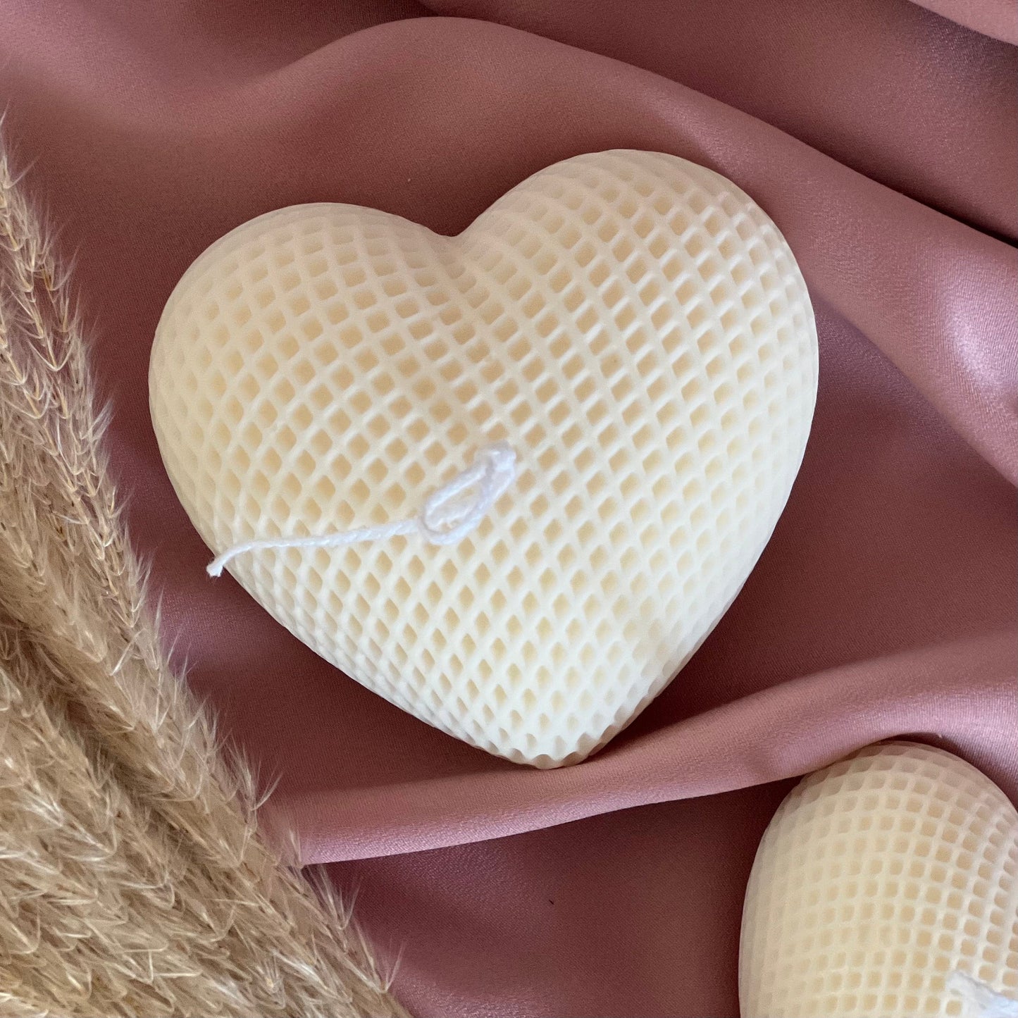 Braided Hearts Sojawachs Kerze: Romantische Heimdekoration
