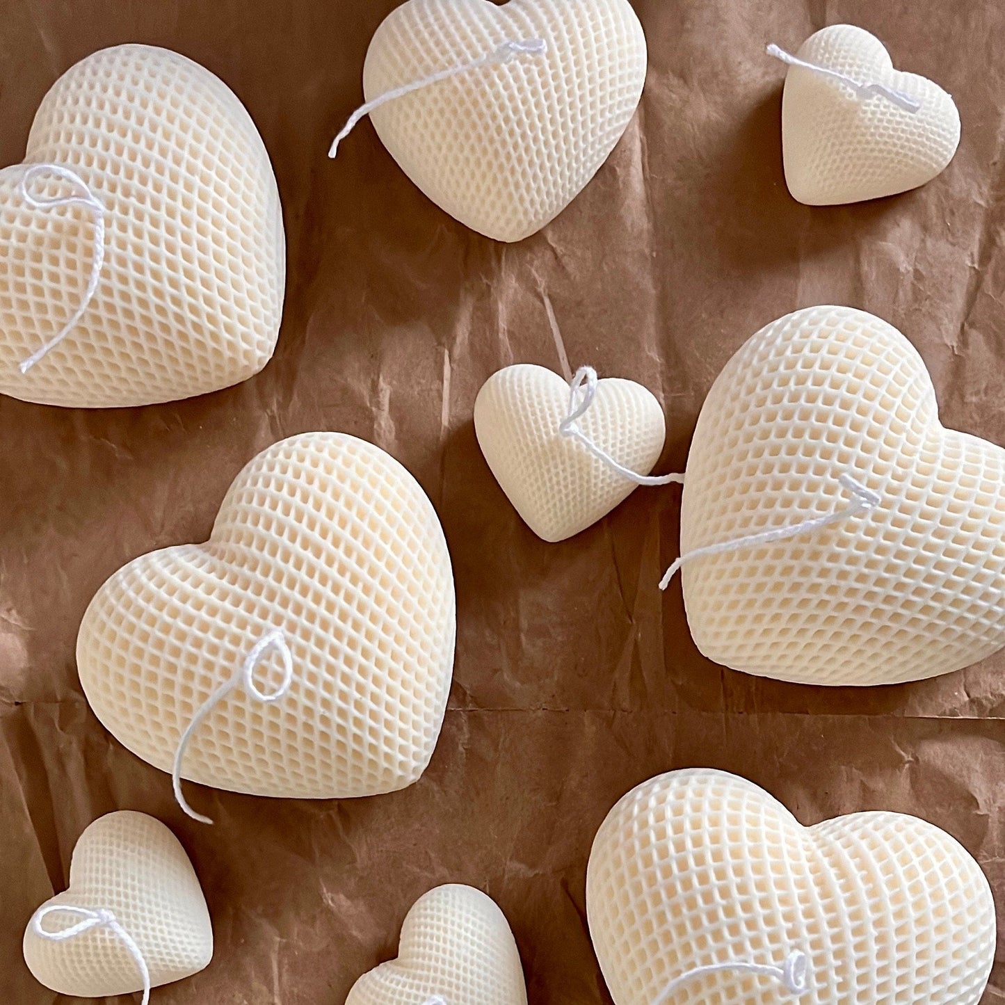 Braided Hearts Sojawachs Kerze: Romantische Heimdekoration