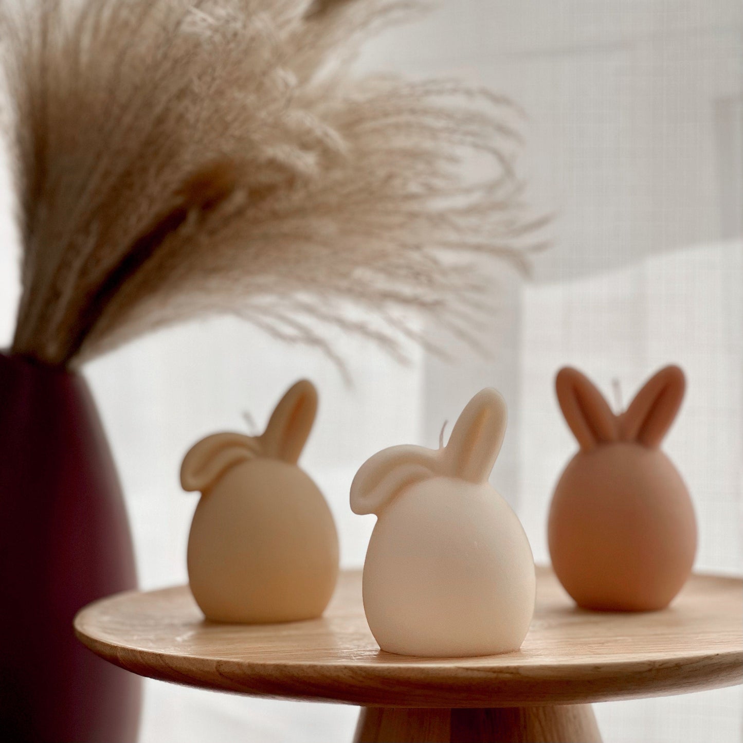 Osterhase-Ei-Kerze: Handgemachte Sojawachs-Frühlingsdeko