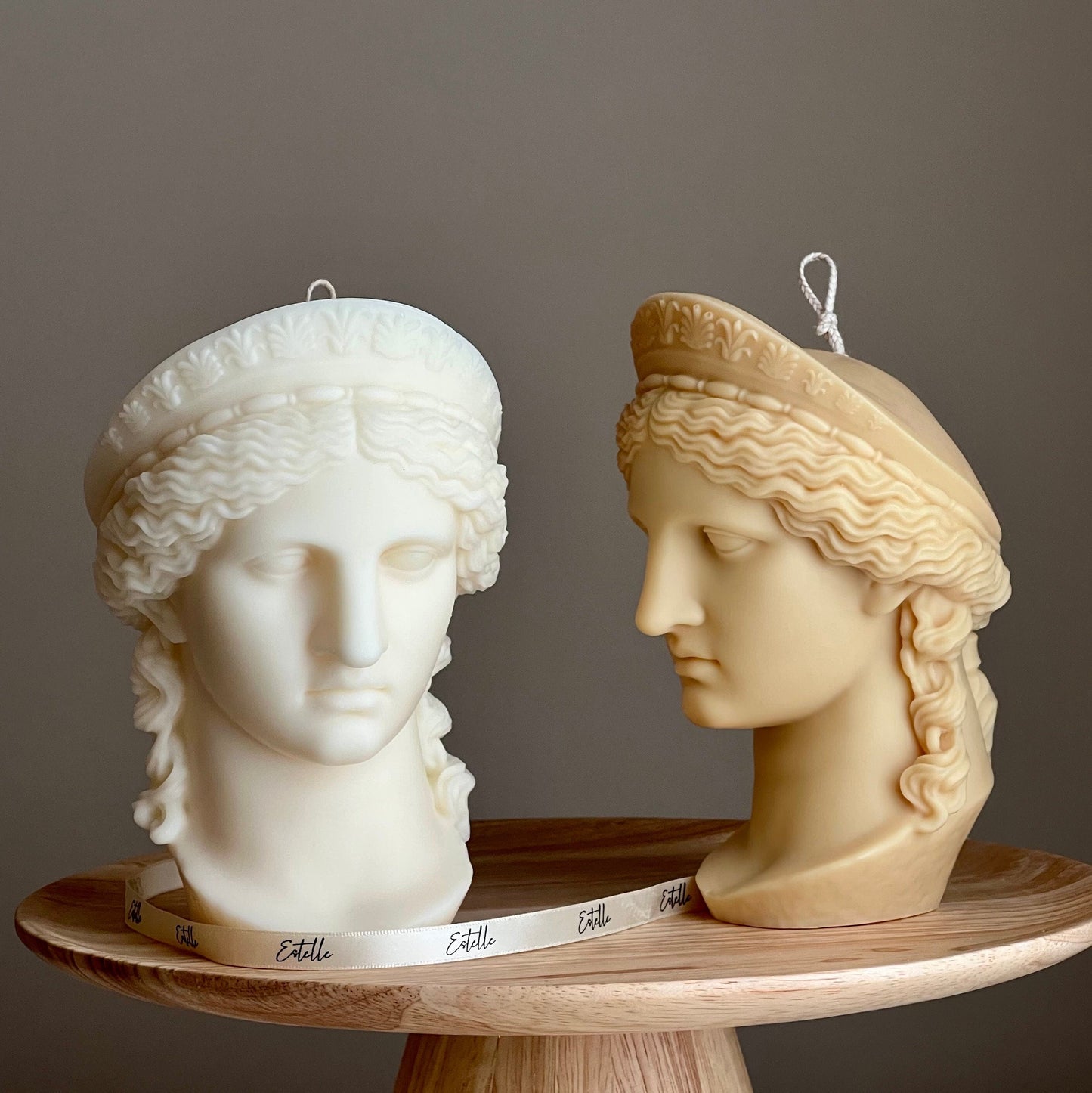 Hera Göttin Büstenkerze: Skulpturale griechische Statuenkerze