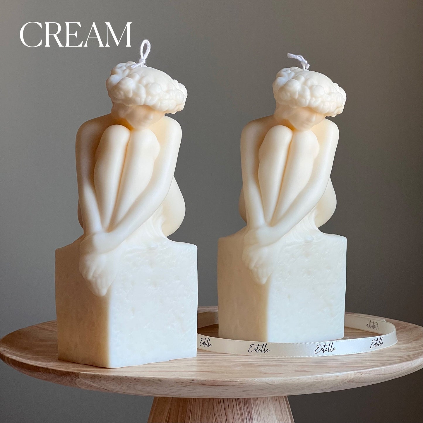 Sculptural Woman Bust Candle | Soy Wax Statue Candle