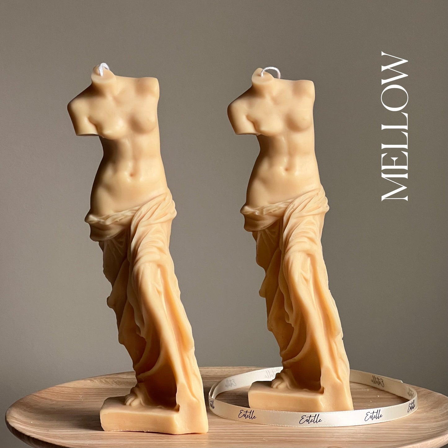 Venus Sojawachskerze | Weiblicher Torso, handgemachte Dekoration