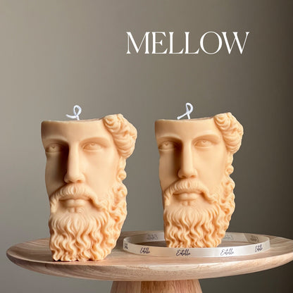 Zeus-Büste Sojawachs-Kerze | Griechische Statue Deko