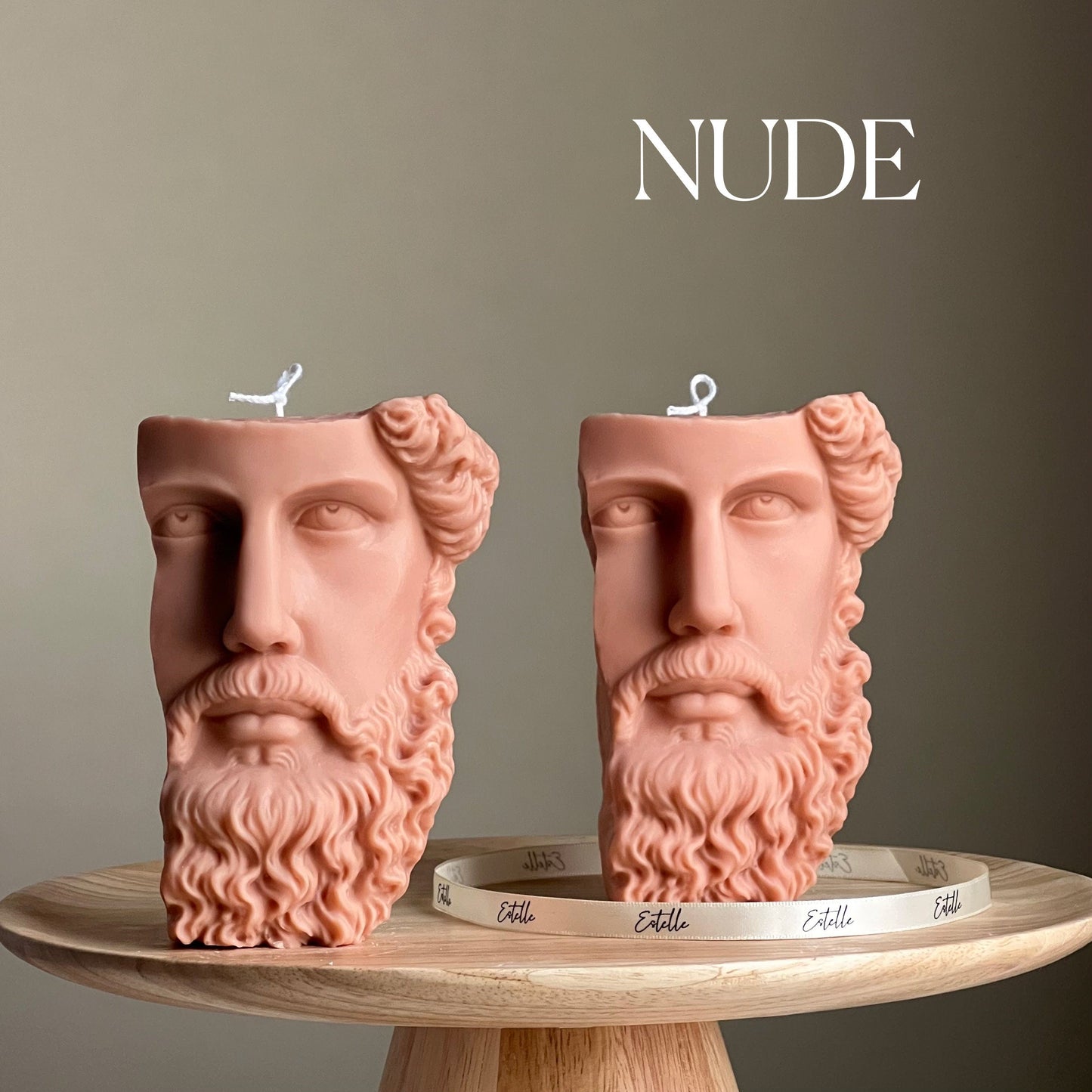 Zeus-Büste Sojawachs-Kerze | Griechische Statue Deko