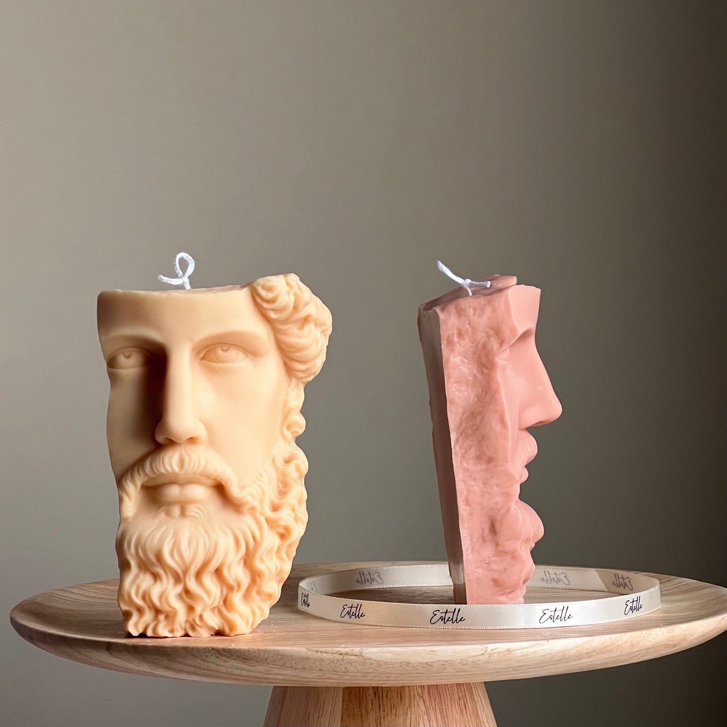 Zeus-Büste Sojawachs-Kerze | Griechische Statue Deko