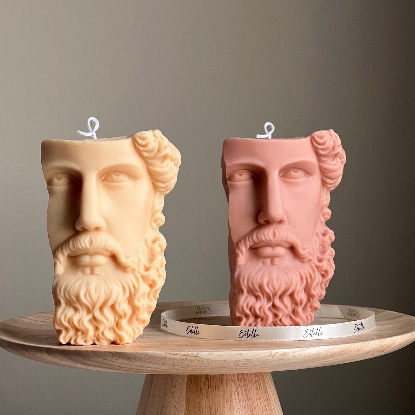 Zeus-Büste Sojawachs-Kerze | Griechische Statue Deko