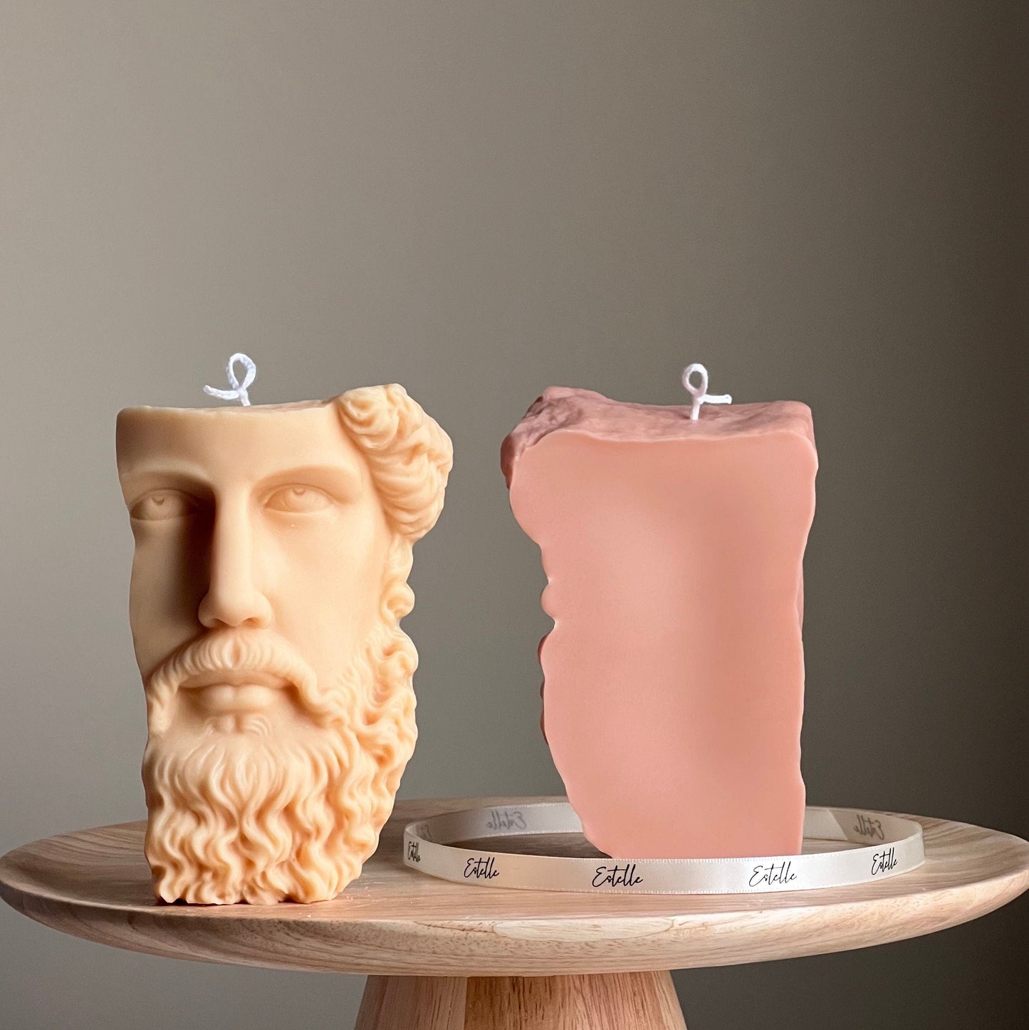 Zeus-Büste Sojawachs-Kerze | Griechische Statue Deko