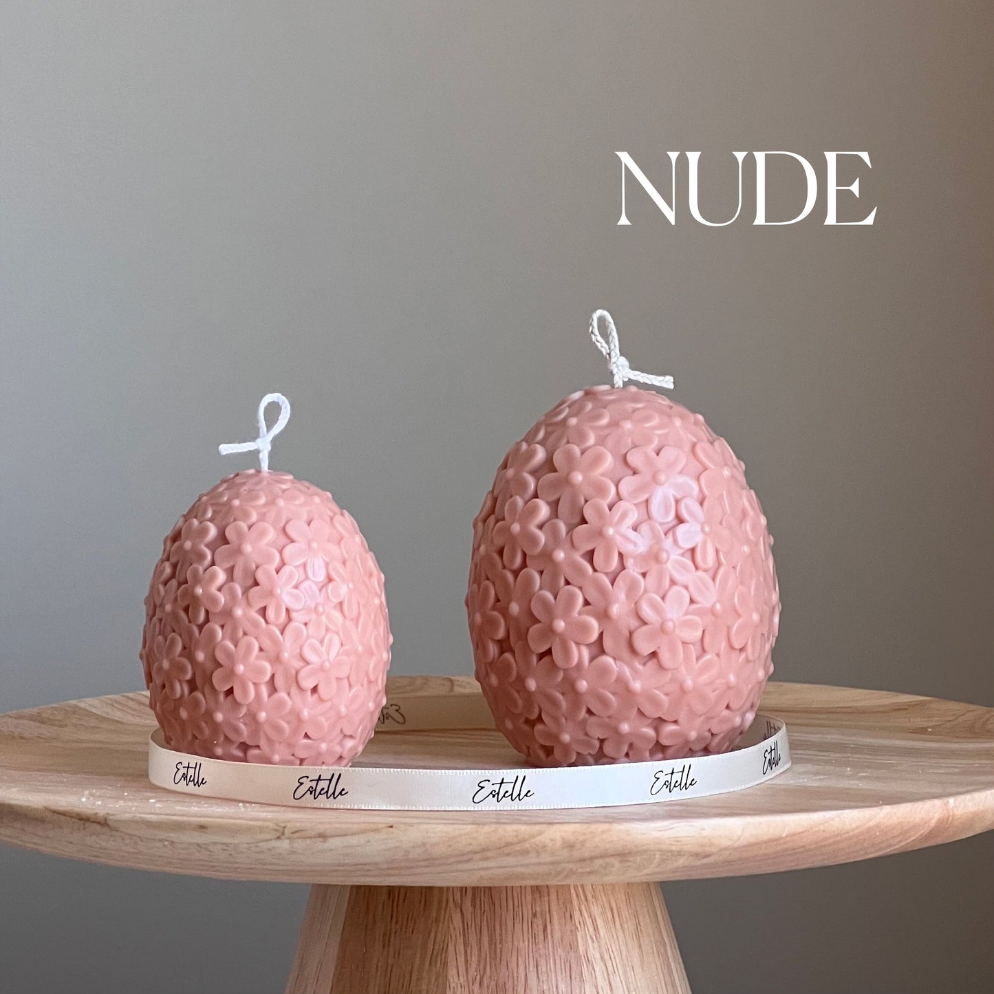 Osterblume Ei Kerze: Handgemachte Sojawachs Frühlingsdeko