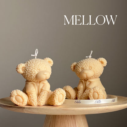 Handgemachte Sojawachs Kerze Teddybär: Geschenk für Kinderzimmer Deko