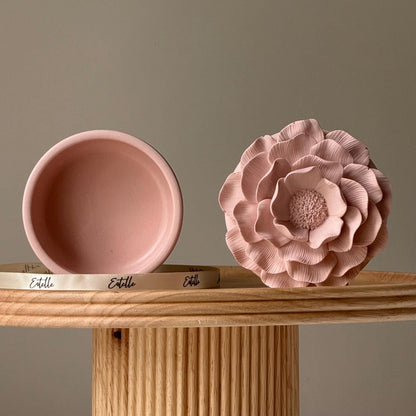 Jesmonite Blumen-Vase: Skandinavisches Wohndekor, Schmuck-Aufbewahrungsschale