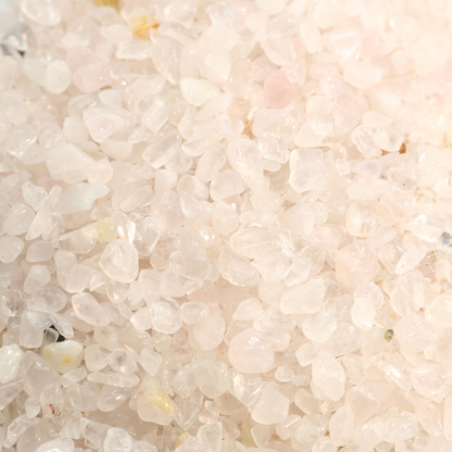 Rose Quartz B Tumbled Stones - Tiny