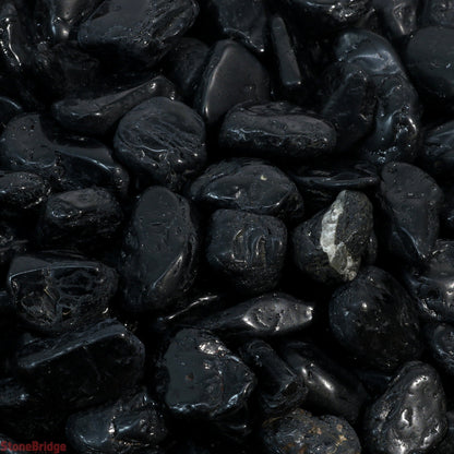Black Tourmaline A Tumbled Stones