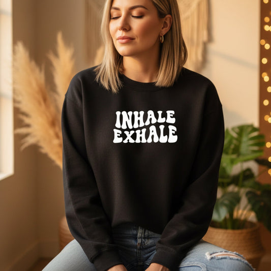 Inhale Exhale Pullover Yoga Sweatshirt
