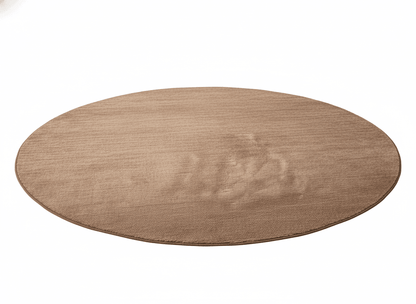 Japandi Style Handcrafted Round Rug