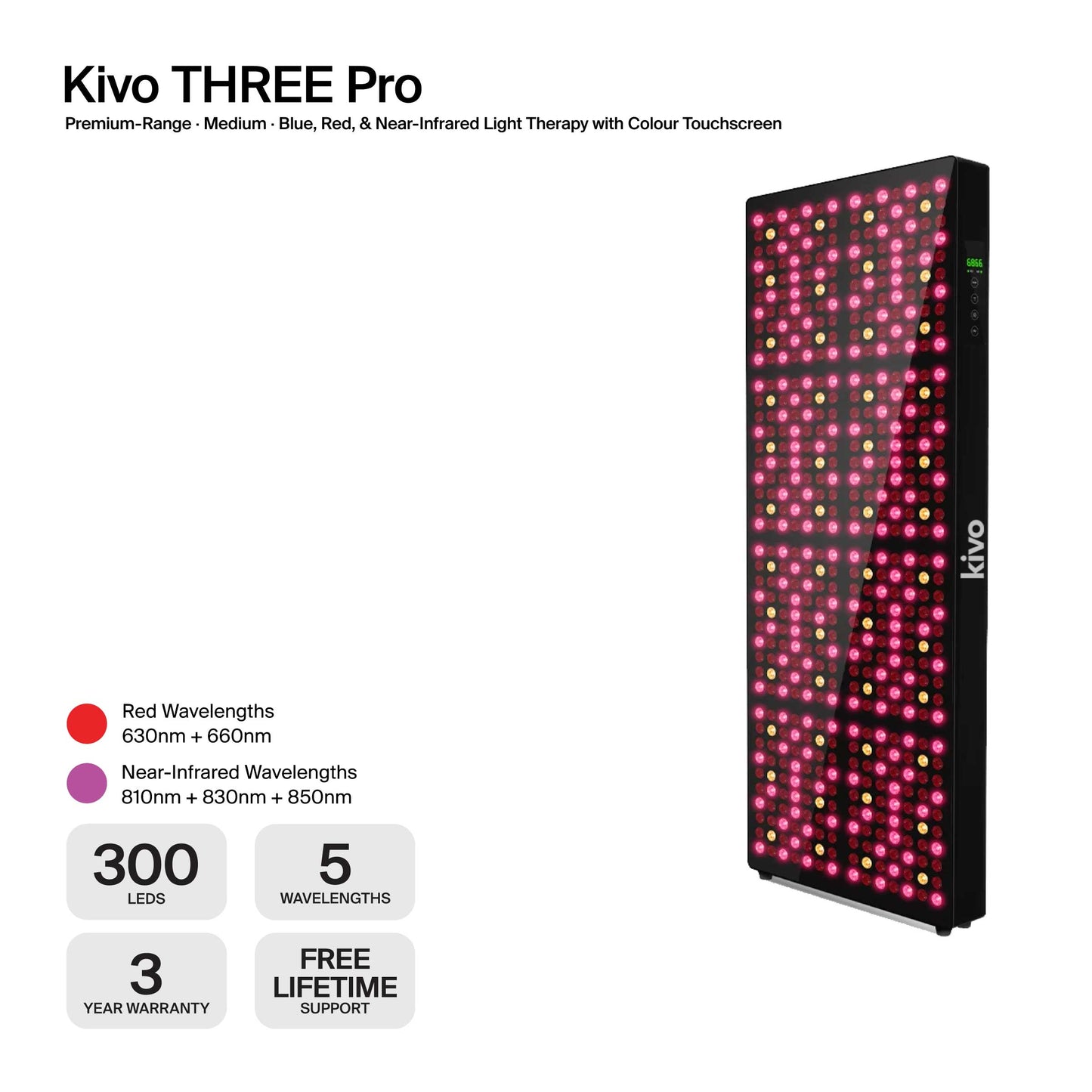 Kivo EIGHT Series - Large Light Therapy Panel