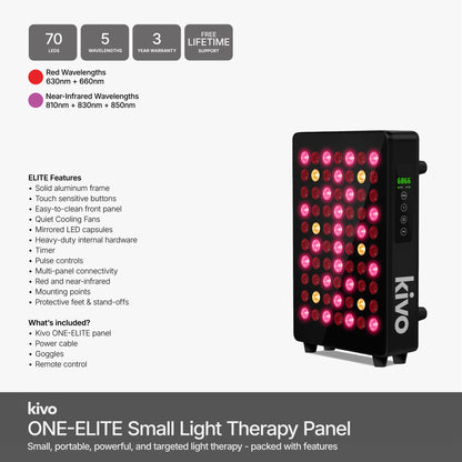 Kivo ONE Series - Small Red Light Therapy Panel