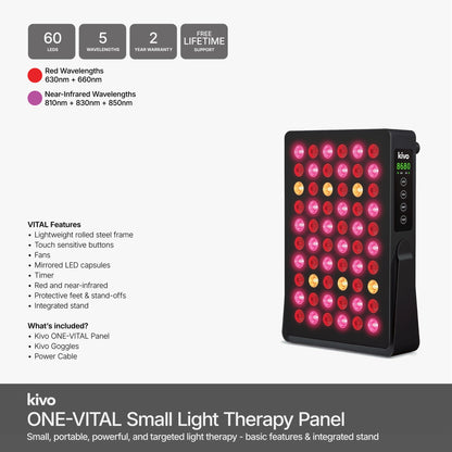 Kivo ONE Series - Small Red Light Therapy Panel