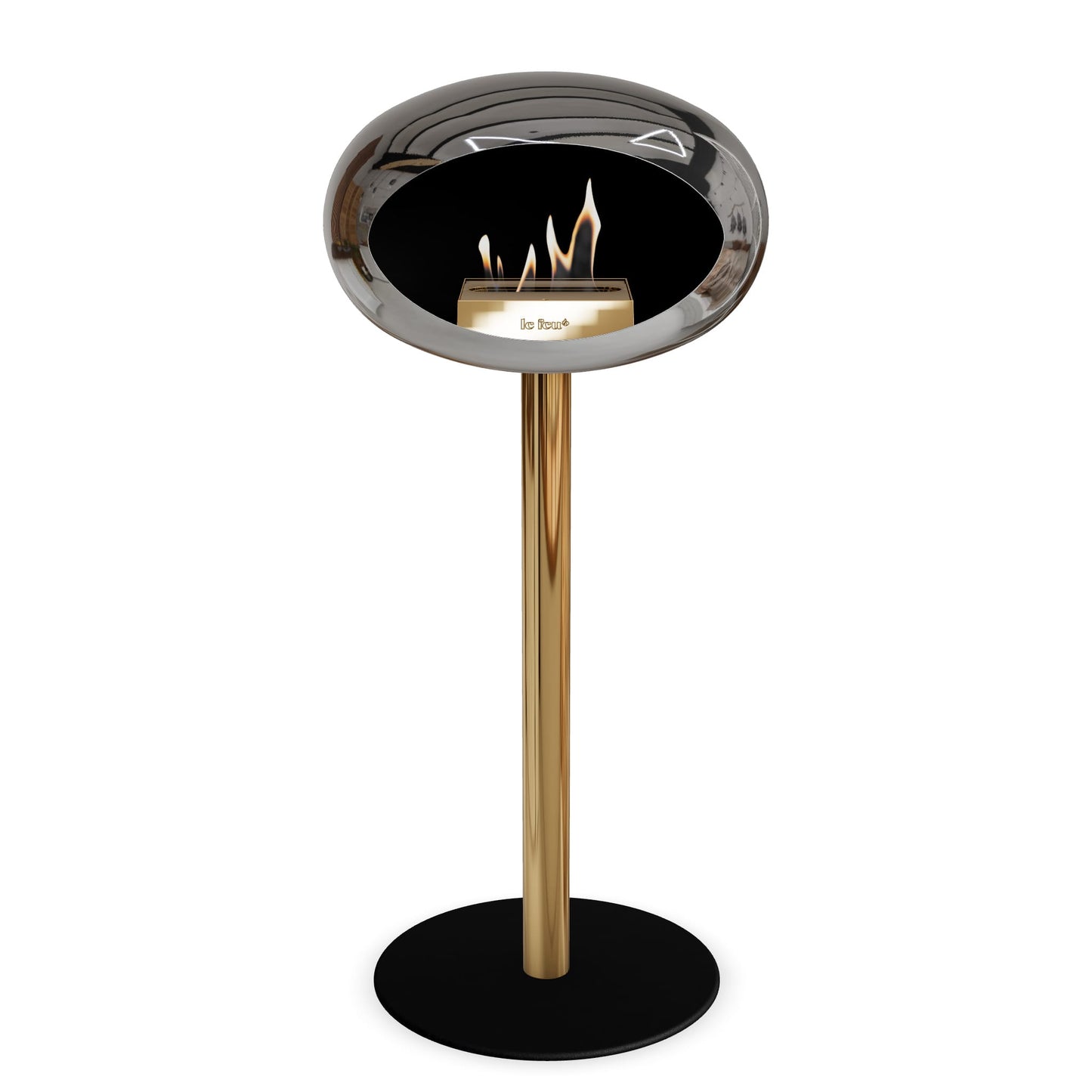 Le Feu Steel High Dome <br>Chromed Silver