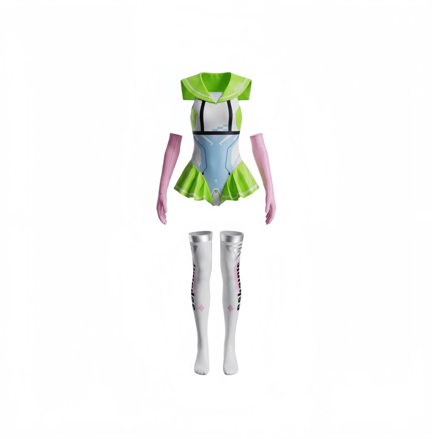 Japanese Anime Girl Spandex Swimwear Racing Suit Wet Suit Race Queen Costume