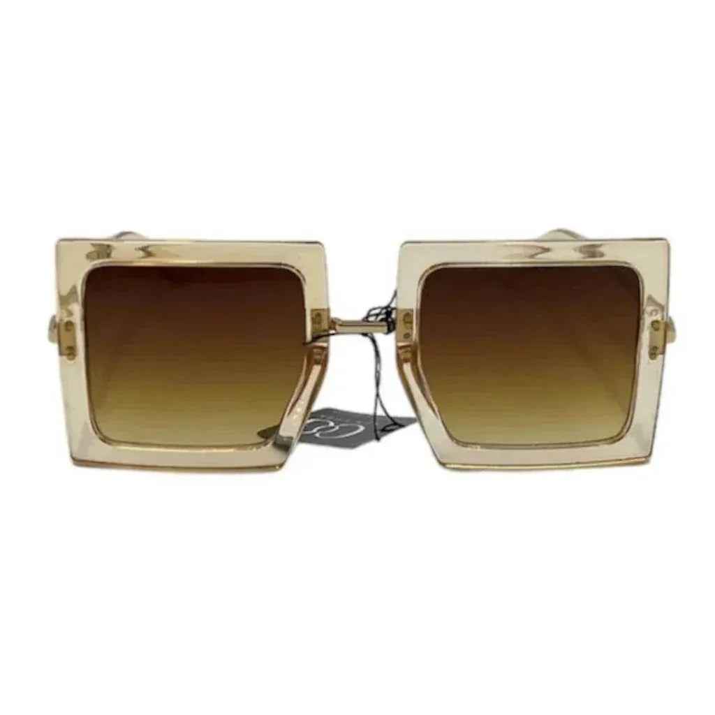 Lunette carrée transparente
