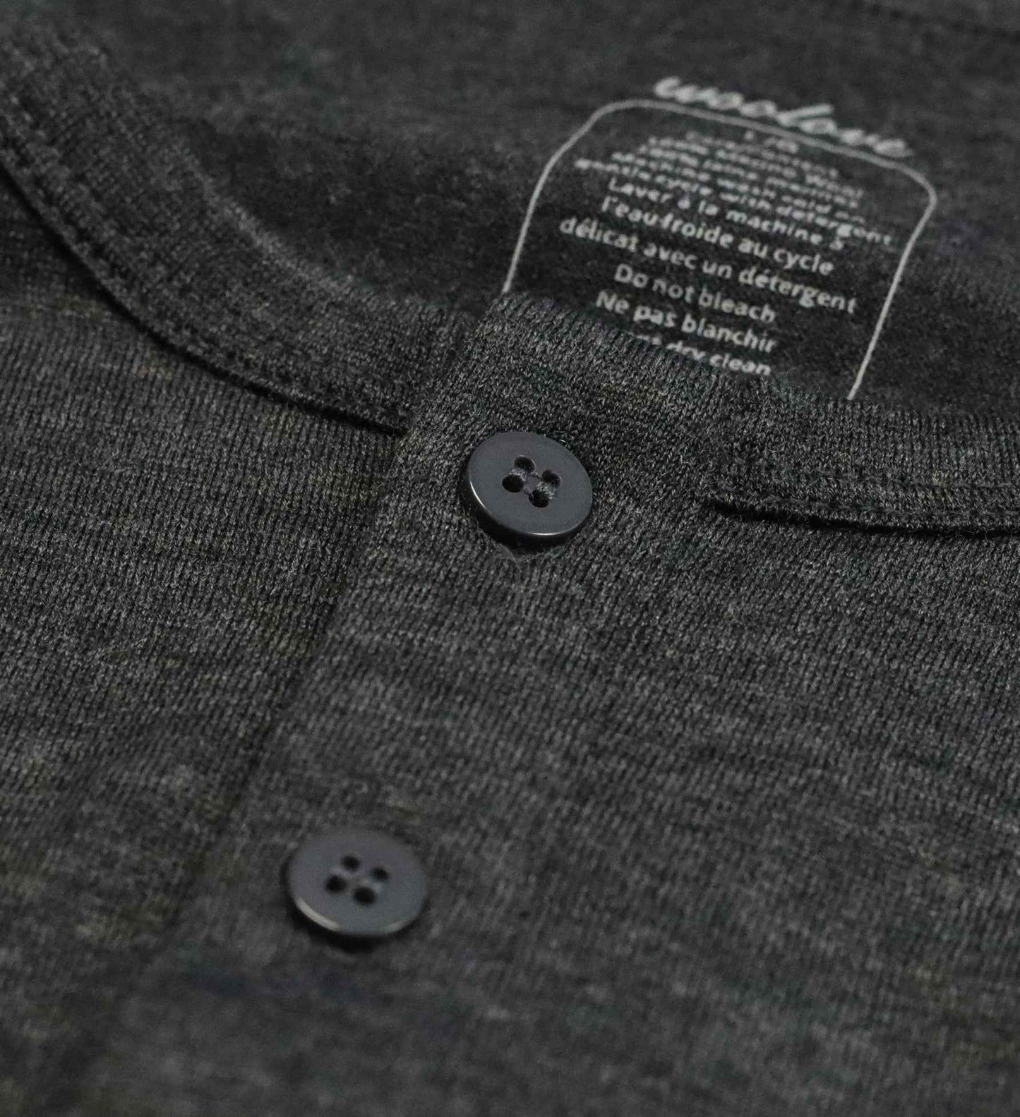 Men's Merino Wool Long Sleeve Henley — Midweight