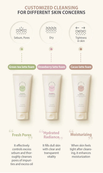MISSHA Creamy Latte Cleansing Foam 172ml