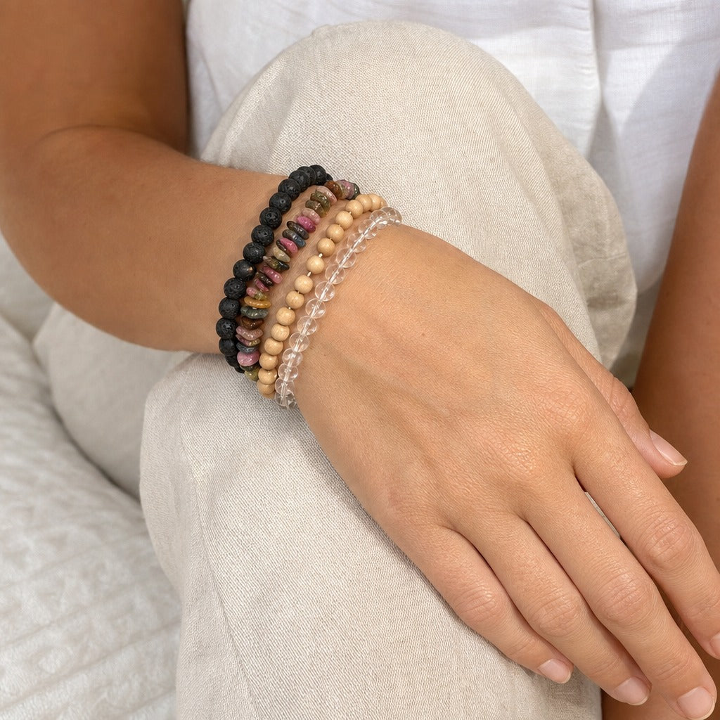 Multi Colour Tourmaline Chip Bracelet