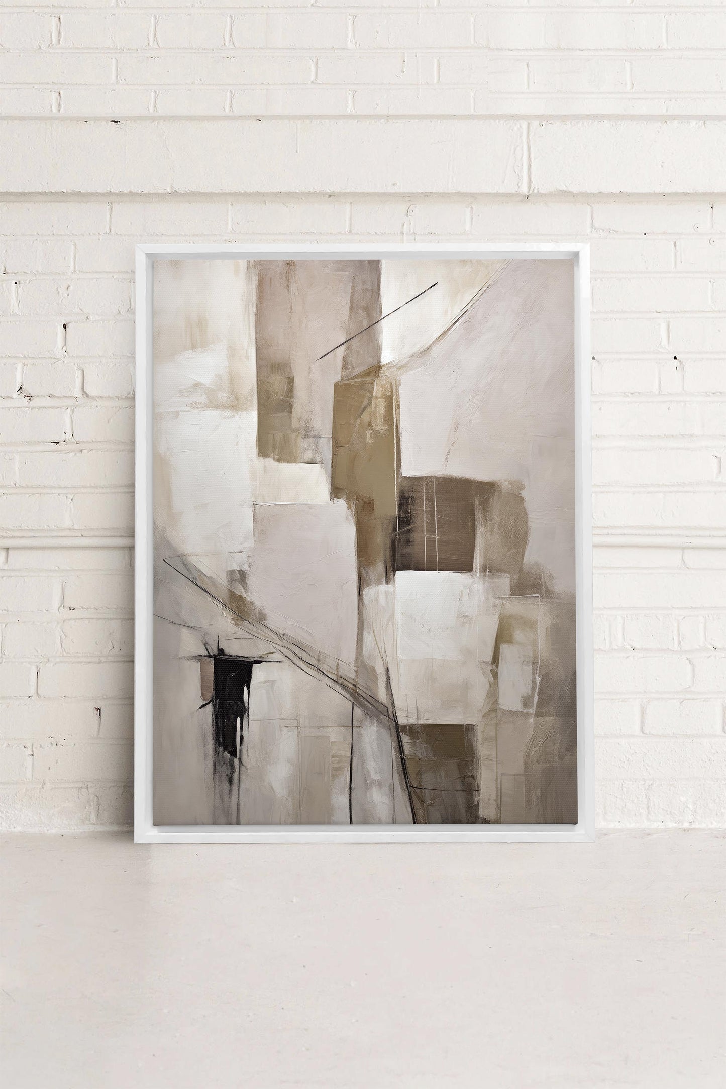 MUTED PALETTE, Oeuvre sur toile étirée