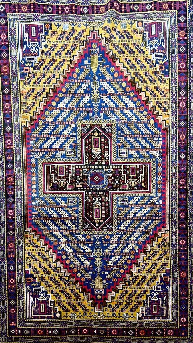Vintage Afghan Belutsch Teppich | 198 x 117 cm