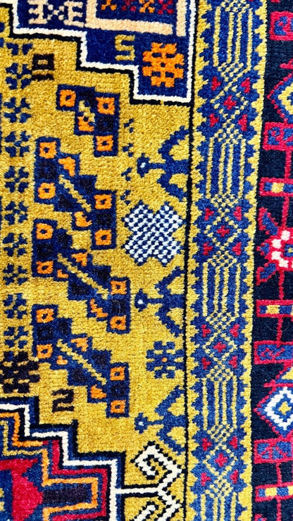 Vintage Afghan Belutsch Teppich | 198 x 117 cm