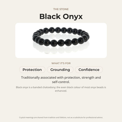 Onyx Bead Bracelet