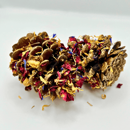 Floral-Dipped Pine Cones