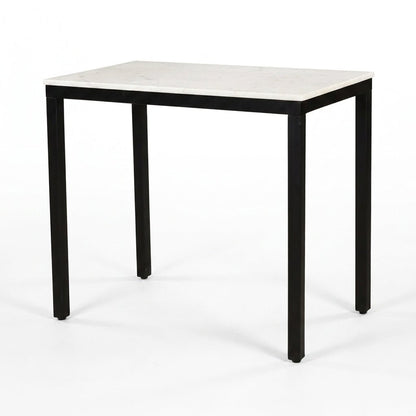 Pemberton Marble Mini Desk White