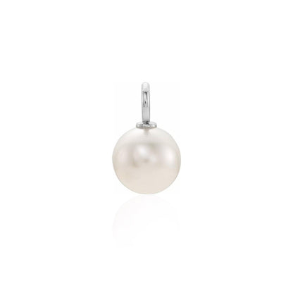Pendentif perle d'eau douce et or 10K ou argent sterling