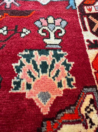 Persian Bakhtiari Wagireh Rug | 2' 5" x 3' 11"