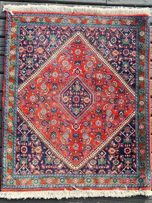 Persian Bijar Mini Rug | 2' 11" x 2' 5"