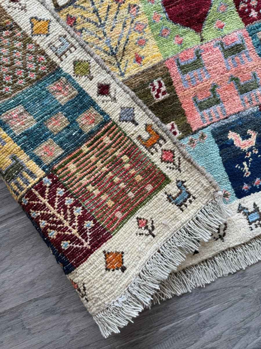 Persian Gabbeh Rug | 2' 10" x 3' 10"