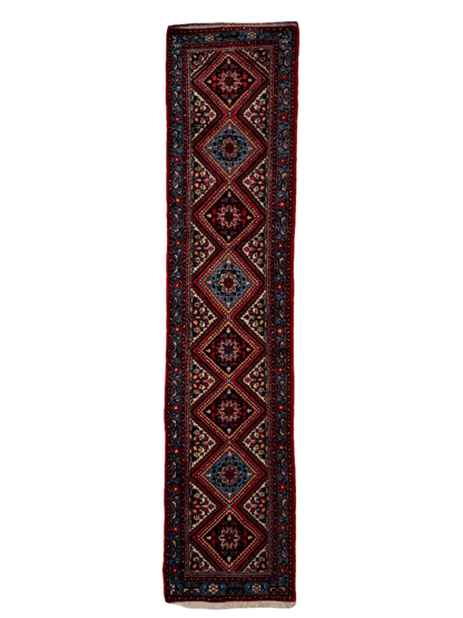Persischer Hamadan Brückenläufer Teppich | 66 cm x 290 cm