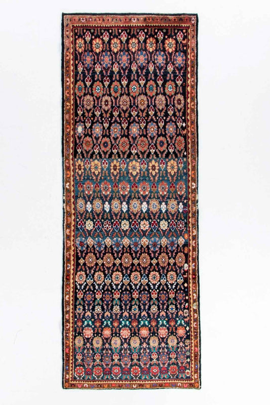 Persian Hamadan Runner Rug | 3' 9" x 9' 2"
