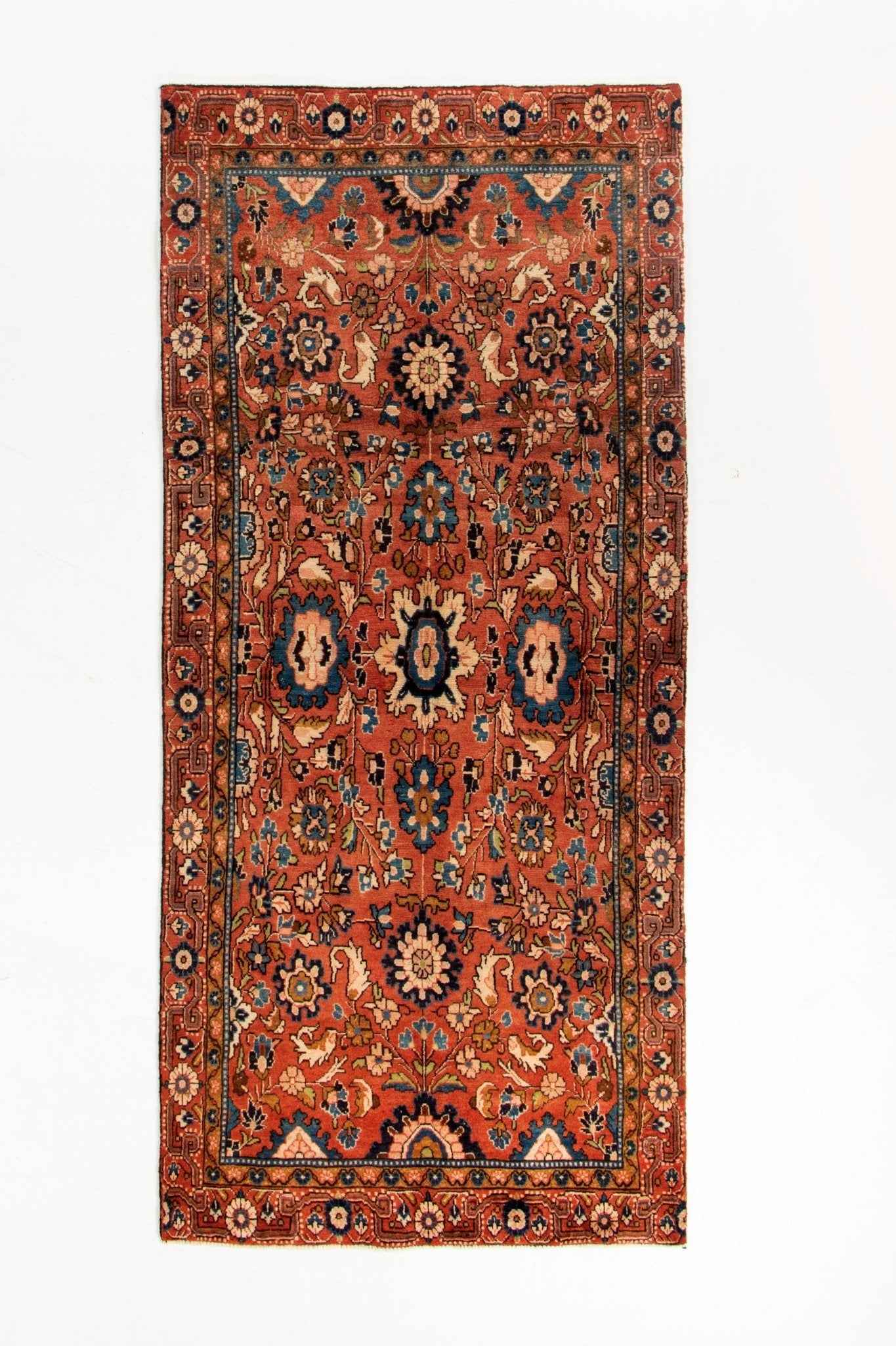 Persian Nanaj Runner Rug | 3' 11" x 9'