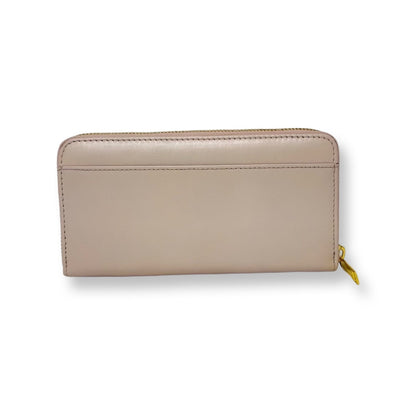 Portefeuille en cuir véritable Rose Blush, Carla