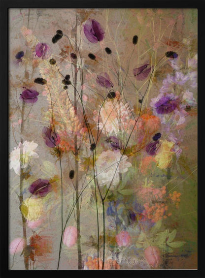 Wandbild Malerische Blumen