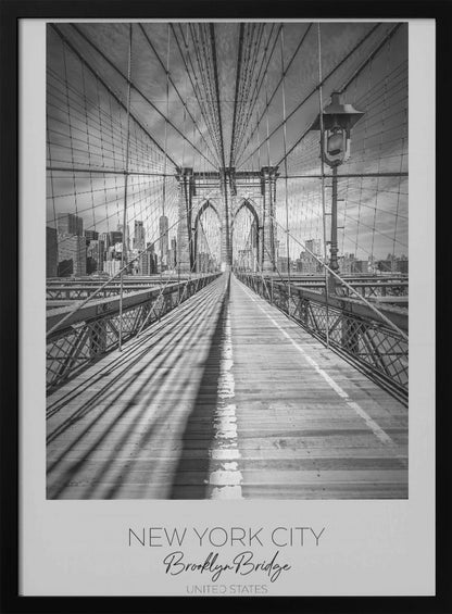 Wandbild NEW YORK CITY Brooklyn Bridge