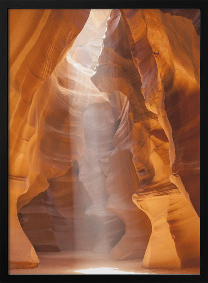 Wandbild ANTELOPE CANYON Einzigartiger Lichtstrahl
