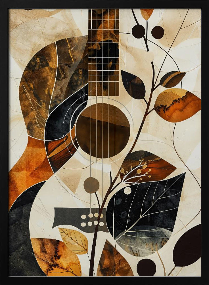 Musik Gitarren Collage (1) Leinwandbild