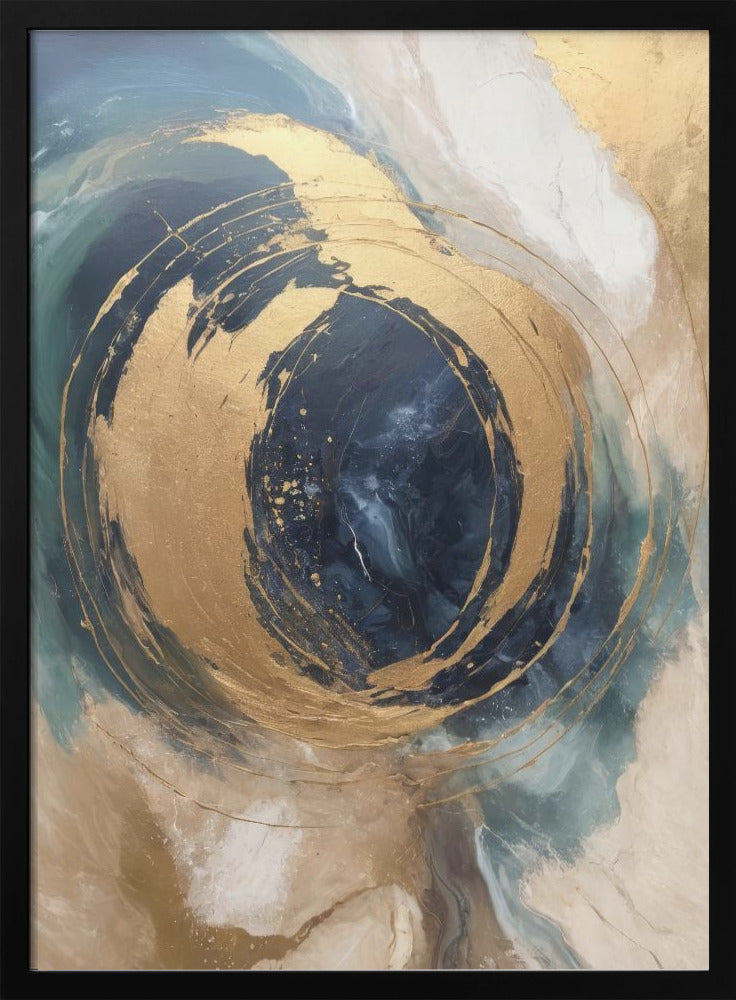 Wandbild Goldener Wirbel