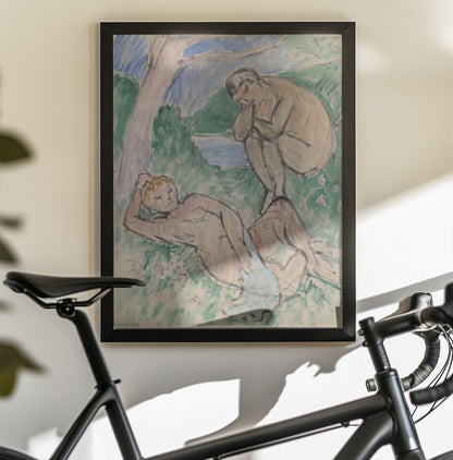 Wandbild Baigneurs