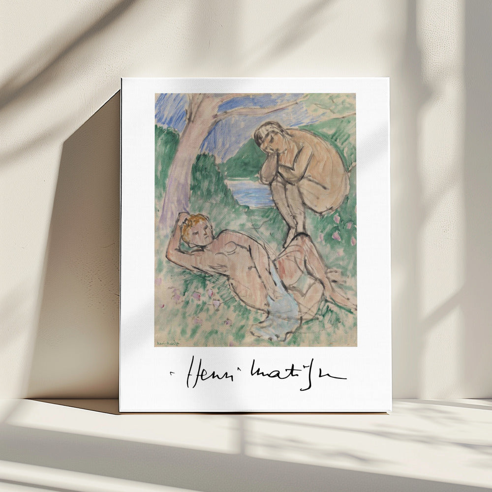 Wandbild Baigneurs