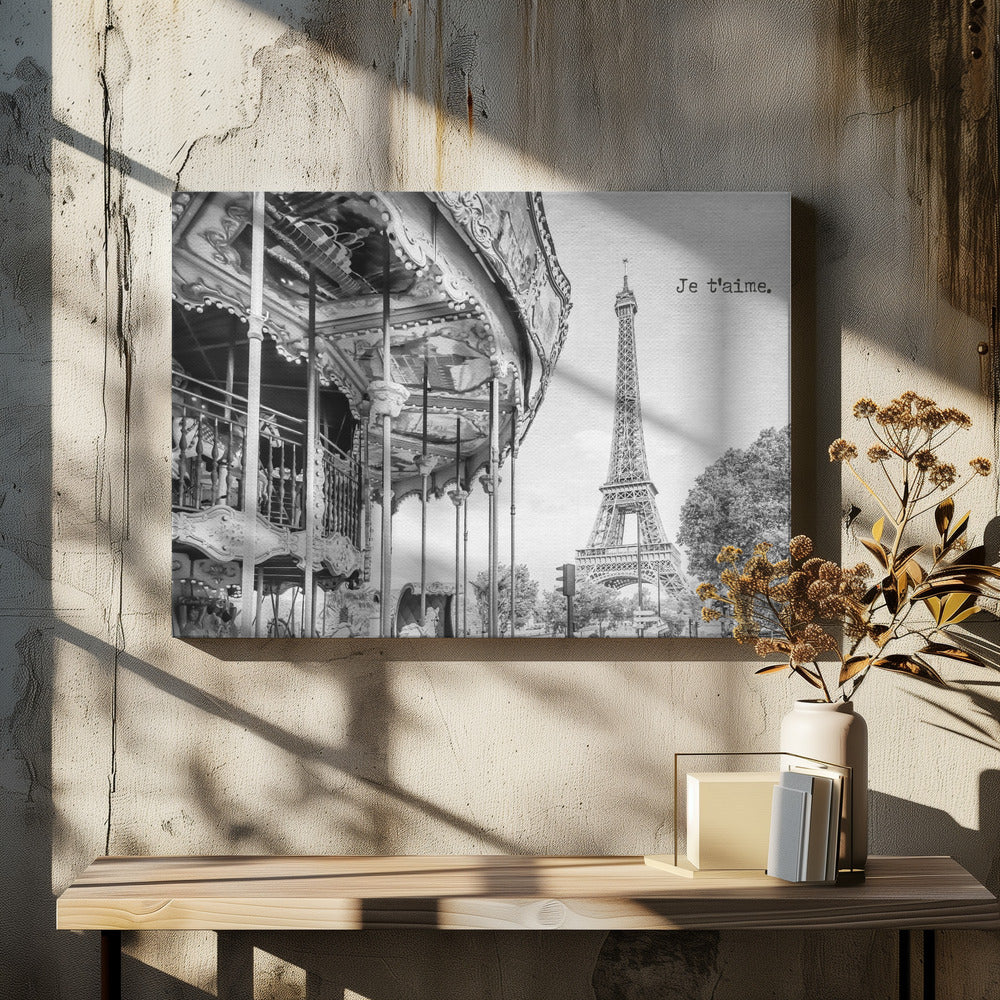 Wandbild Je t’aime - Paris