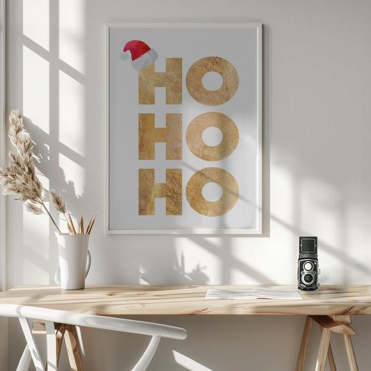 Wandbild Hohoho Typografie Leinwandbild